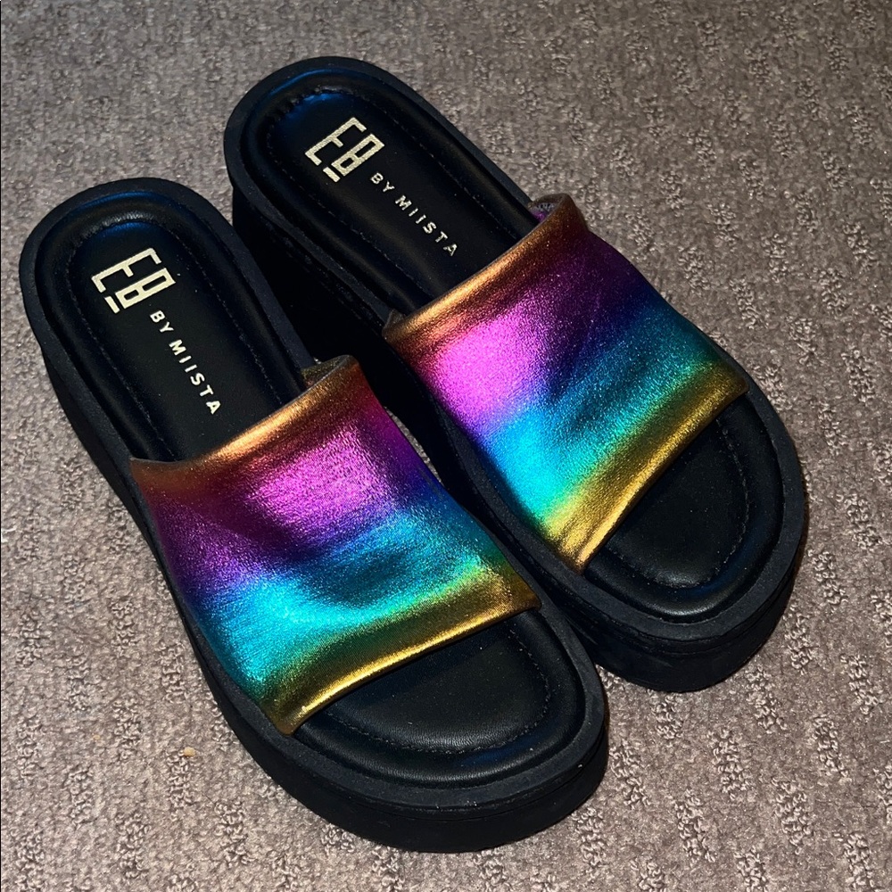 Miista Women's Multicolor Slide Sandals - Picture 3 of 3